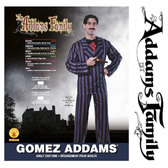 Deluxe Gomez The Addams Family Costume Mens size 36-38 NWT 🆕SHIPS FAST😮‍💨⚡🚚 - Picture 1 of 16